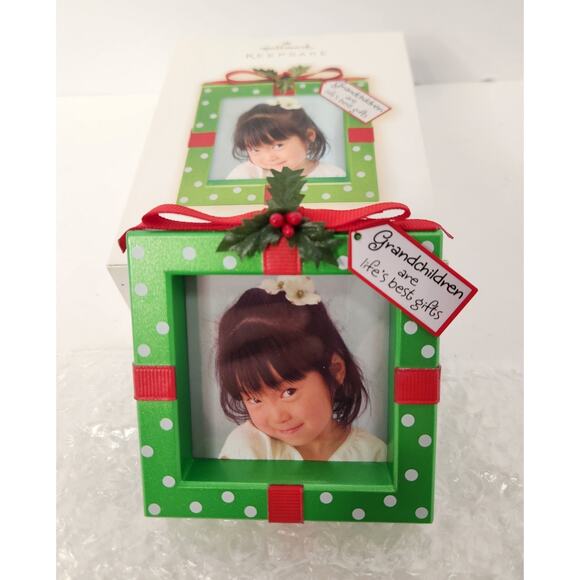 Lot of 3 Hallmark Keepsake Christmas Ornaments Photo Holder Frames Santa Penguin - Picture 3 of 4